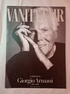 Giorgio Armani in Memoriam 1934-2025 Vanity Fair Supplemento Settembre 2025 - Picture 1 of 6