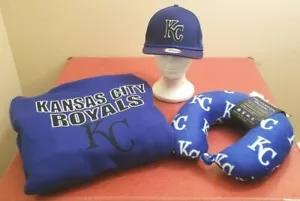 Kansas City Royals MLB Classic Blue Team Logo 2XL Hooded Sweatshirt Package - Picture 1 of 8