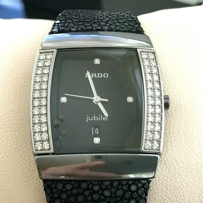 RADO Sintra Jubile Black Unisex Ceramic Diamond Watch Serial #06031311 - Image 1 of 4