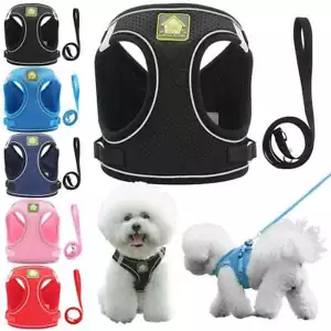 Imbracatura per Cani Animali Domestici No Pull Gilet di Controllo Regolabile Cani Riflettente XS S M Large XL - Foto 1 di 21