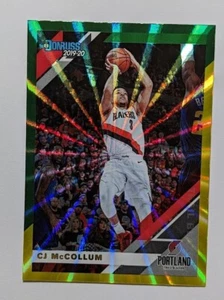 2019-20 Donruss Holo Green and Yellow Laser #164 CJ McCollum - Picture 1 of 2