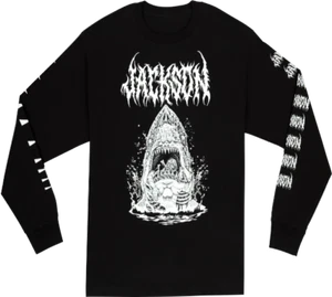Jackson Guitars Sharkrot Long Sleeve Tee, T-Shirt, Black, L, Large - Picture 1 of 3