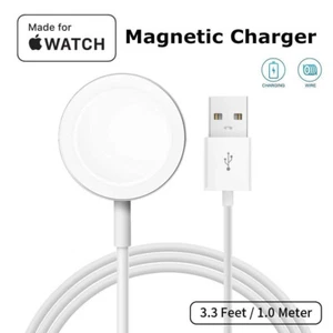 Magnetic USB Charging Cable Charger For Apple Watch Series 5 6 SE 7 8 9 Ultra 2 - Picture 1 of 12