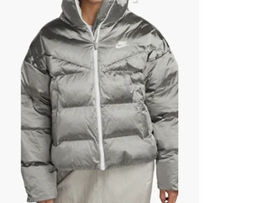 Chaqueta acolchada grande plateada Nike Therma-FIT City Series para mujer talla L $250 - Imagen 1 de 6
