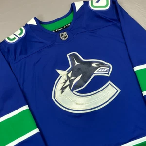 New Fanatics Vancouver Canucks Blank Blue Breakaway Jersey Men's Sz S$175 - Picture 1 of 11