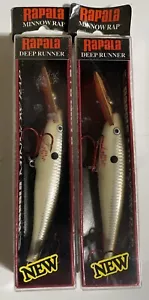RAPALA Minnow Rap MR-9 Bleeding Pearl 2 ¡Nuevo en paquete! Señuelos de pesca 5/16 OZ - Imagen 1 de 4