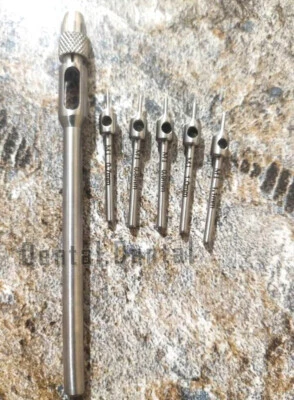 FUE Transplante Capilar Cirurgia Perfurador de Cabelo 5 Peças e Kit de Alça Conjunto Alta Qualidade - Imagem 1 de 2