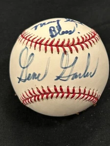 Gene Garber Signed Auto w/ Inscription Baseball Atlanta Braves - Picture 1 of 4