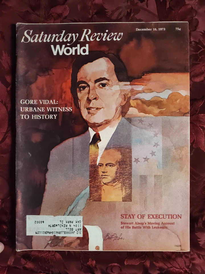 Saturday Review December 18 1973 GORE VIDAL KOHOUTEK STEWART ALSOP LEUKEMIA - Image 1 of 1