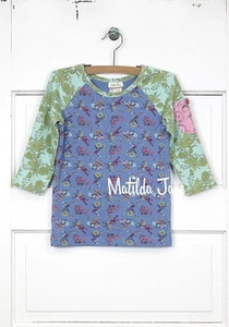 New Matilda Jane Size 8 Secret Fields Pocket Full Of Posies Baseball Tee Top - Picture 1 of 3