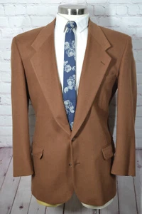 FIORAVANTI COUTURE Hombres Marrón CACHEMIRA Abrigo Deportivo Traje Chaqueta TALLA 41S - Imagen 1 de 7
