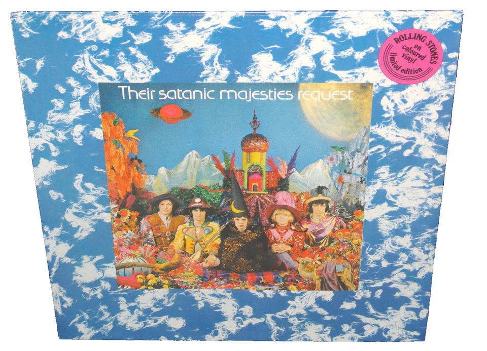 Rolling Stones Their Satanic Sealed White Vinyl Record LP Album 1977 Decca Hype  - Image 1 of 4