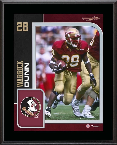 Warrick Dunn Florida State Seminoles 10.5" x 13" Player Plaque Cover