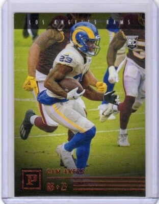 2020 Panini Chronicles Panini Cam Akers RC #PA-32 Bronze Rookie Rams - Image 1 of 2