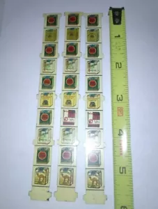 ORIGINAL BLECH ROLLENSTREIFEN FÜR HANDELSTIMULATOR ANTIK SPIELAUTOMAT STREIFEN 3 Sets - Bild 1 von 5