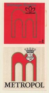 Dohanygyar / Hungary: Hotel Metropol (Vintage Luggage Label) - Imagen 1 de 1