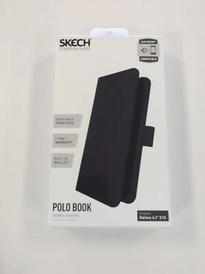 Funda SKECH Polo Book para Samsung Galaxy S10 6.1" (Negro) Foto 1 de 3