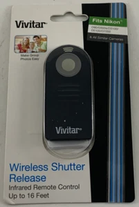 Vivitar VIV-RC6-NIK Wireless Shutter Release for Cameras & DSLRs (Nikon) NEW - Picture 1 of 2