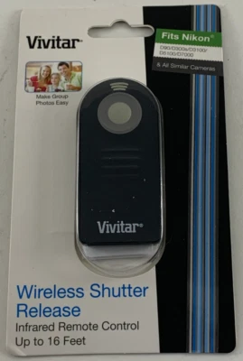 Vivitar VIV-RC6-NIK Wireless Shutter Release for Cameras & DSLRs (Nikon) NEW - Image 1 of 2
