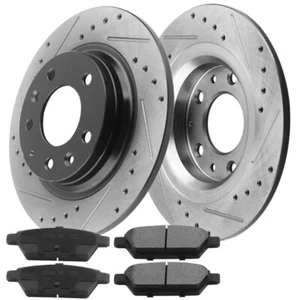 Rear Brake Rotor and Pads for 06-10 Ford Fusion Lincoln MKZ Mercury Milan H09 CA - Foto 1 di 4