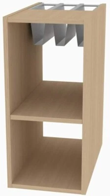 LEVIRA Scaffale Fulda Rovere Bianco 35x60x74 cm - 2 Scomparti + Portariviste,... - Immagine 1 di 4