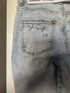 Swifties! Girls Size 8 Jeans Taylor Swift Influenced Distressed Preowned - Picture 1 of 7