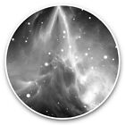 2 x Vinyl Stickers 20cm (bw) - Yellow Space Nebula Galaxy NASA Stars  #43568