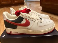 Nike Air Force 1 '07 PRM Summit White Gym Red FQ8743 121 Men's Size 11
