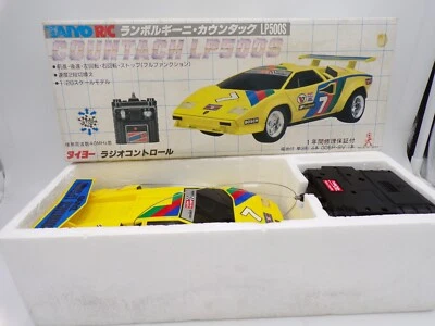 RARE! 90's Taiyo Japan 1/20 Lamborghini RC Countach LP500S MIB Tyco - Image 1 of 4
