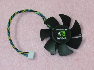 Ventilateur Refroidisseur pour Carte Graphique NVIDIA Vidéo PLD05010S12M 47mm 4 Broches - Photo 1/2