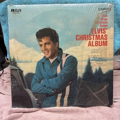 Elvis Presley ‎- Elvis Christmas Album - 1970 Vinyl LP Record Album - In Shrink  - Image 1 of 4