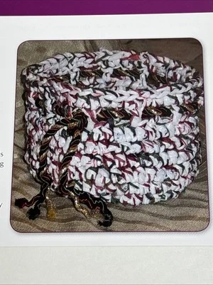 Plarn Baskets Crochet Pattern Card Page - Image 1 of 3