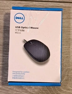DELL MS111 Mouse, Black, 1000dpi, Optical, Wired - Picture 1 of 2
