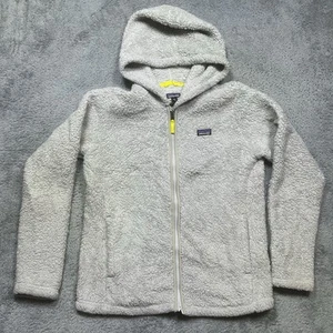 Patagonia Girls Los Gatos Hoody Girls 2XL (16-18) Gray Full Zip Fleece Jacket - Picture 1 of 12