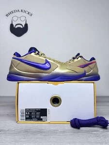 Size 8.5 - Nike Kobe 5 Protro Undefeated Hall Of Fame Gold DA6809-700 New - Picture 1 of 10