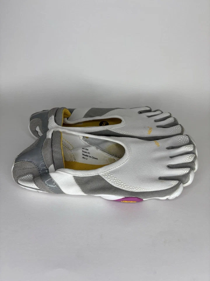 Vibram Five Fingers Shoes W164  EU 41 US 10 Womens Shoes White Gray Slip On - Image 1 of 4