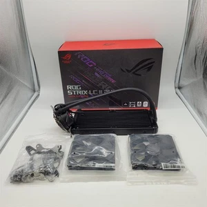 ASUS ROG Strix LC II 240 All-in-one AIO Liquid CPU Cooler 240mm Radiator, Black - Afbeelding 1 van 6