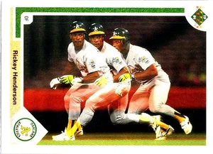 1991 Oberdeck #444 Rickey Henderson Oakland Athletics - Bild 1 von 2