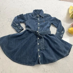 Polo Ralph Lauren denim dress. Size 3T Preowned - Picture 1 of 8