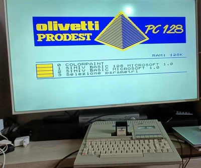  Olivetti Prodest PC128 vintage computer  funzionante con scatola originale - Immagine 1 di 4