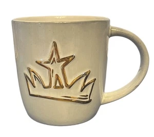Tazza Starbucks anniversario corona oro bianco sirena incisa manico ceramica 14 oz 2016 - Foto 1 di 7