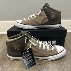 Converse CTAS High Street Mid Mens 10.5 Shoes Brown Cargo Truffle Sneaker A11651 - Picture 1 of 11