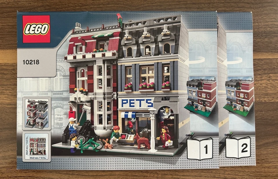 *BUILDING INSTRUCTION ONLY* Lego 10218 Pet Shop Book 1 & 2 *NO LEGO PIECES* - Image 1 of 1