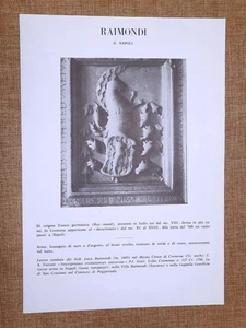 Raimondi di Napoli Stemma Famiglia Nobile Nobiltà Araldica - Picture 1 of 1