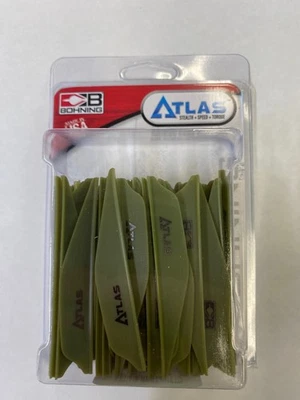 Bohning Atlas Vanes OD Green 100 pk.