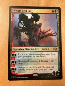Mtg Modern Horizon 1 First Edition Foil English Wrenn Ren and Six NM - Picture 1 of 6