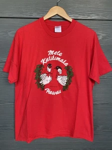 Camiseta De Colección Años 90 Mele Kalikimaka Kona Hawaii Para Hombre XL Hawaiian Goose Nene - Imagen 1 de 9