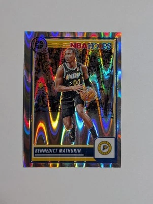 2023-24 Hoops Premium Stock #254 Bennedict Mathurin Seismic Prizm - Image 1 of 2