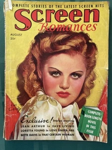Aug 1937 SCREEN ROMANCES MAGAZINE Loretta Young, Ronald Coleman, Jean Arthur (f8 - Picture 1 of 8