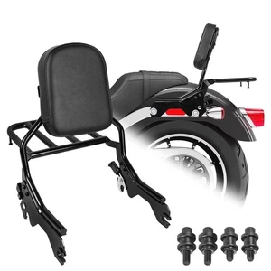 For Softail Low Rider 18-25 Detachable Backrest Sissy Bar and Latches Clips Kits - Picture 1 of 8